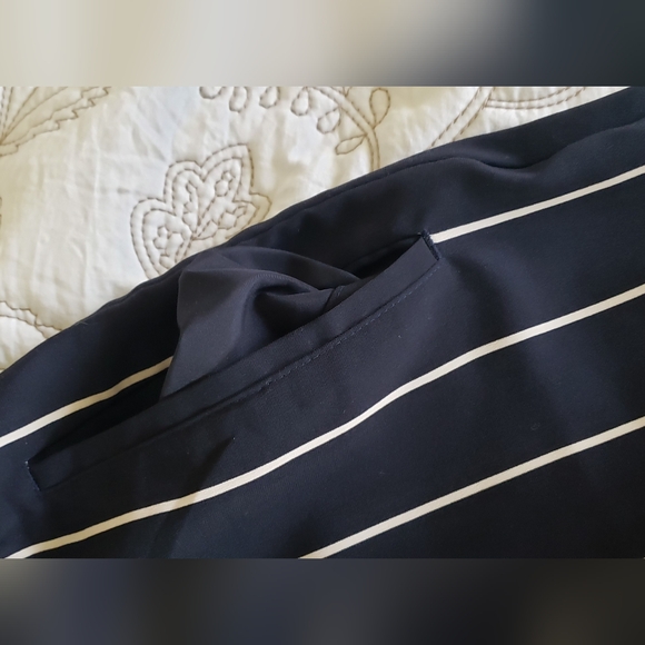 Navy striped summer pant sz 10 H&M - Picture 3 of 7